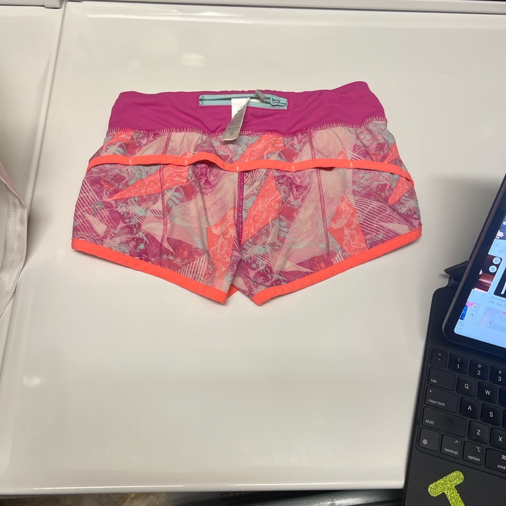 Ivivva Vibrant Pink and Orange Kids Shorts
